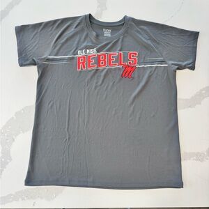 Hanes Gray Ole Miss Rebels Long Sleeve Tee